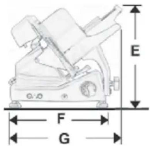 E F G
