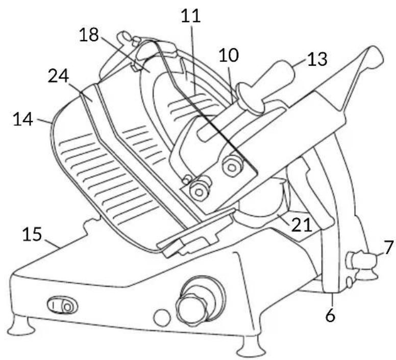 Berkel Essentia Salumeria BES300 - PARTES DA MAQUINA - 2