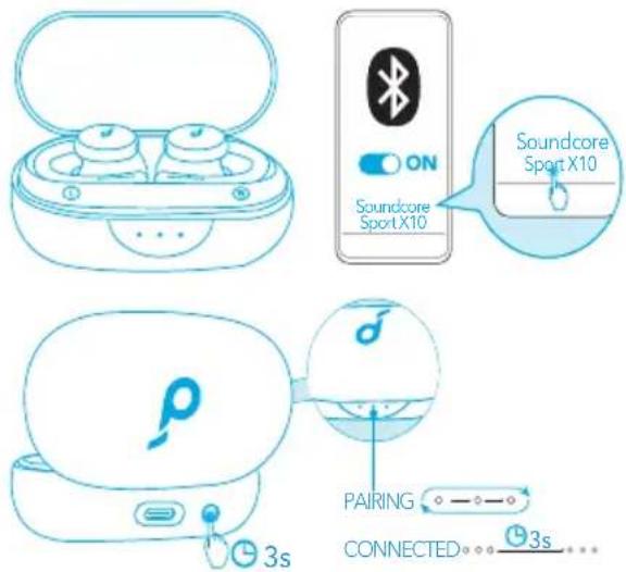 soundcore Sport X10 - Koppelen via bluetooth - 1