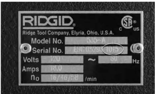 RIDGID 535 - Equipo estandar - 1