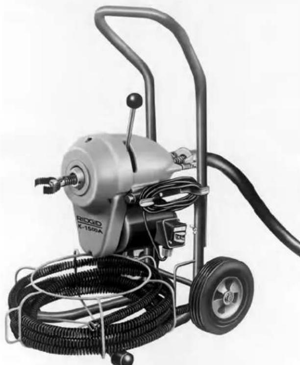 RIDGID K1500SP - Almacenamento y transporte de cables (solamente modelos con bastidor "A") - 1