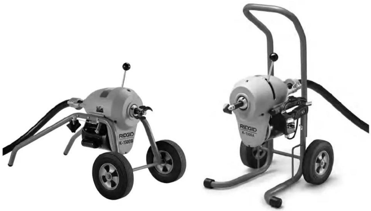 RIDGID K1500SPB - K-1500A/B & K-1500SP Drain Cleaning Machines - 1