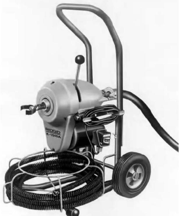 RIDGID K1500SPB - Almacenamiento y transporte de cables (solamente modelos con bastidor "A") - 1
