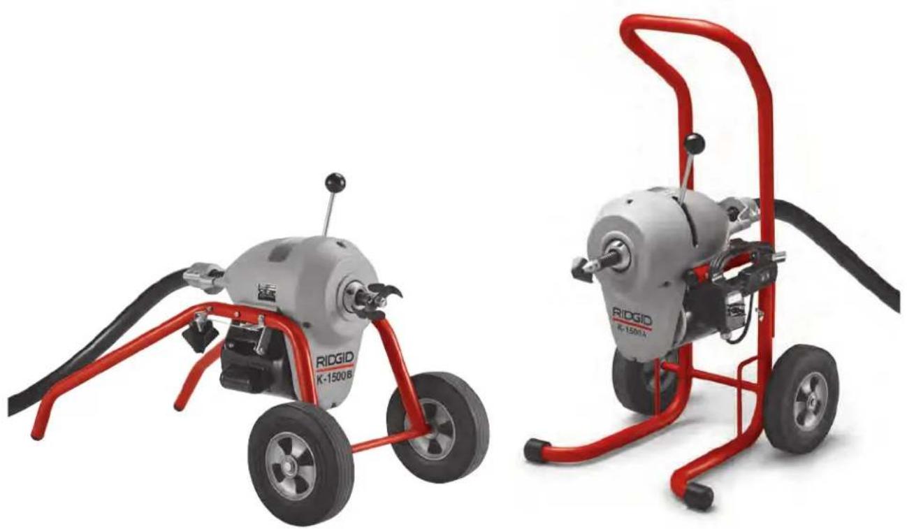 RIDGID K1500SPB - K-1500A/B & K-1500SP Drain Cleaning Machines - 1