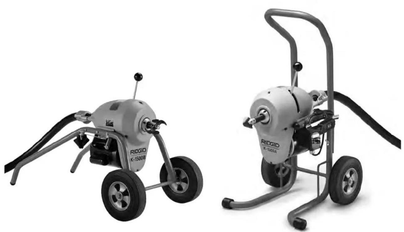 RIDGID K1500A - Dégorgeoirs électriques K-1500A/B et K-1500SP - 1