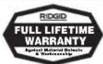 RIDGID K1500G - Ce qui est couvert? - 1