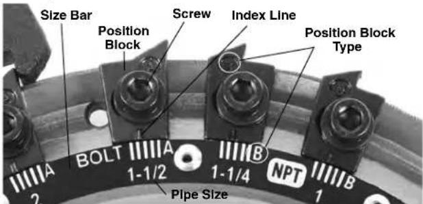 RIDGID 535A - Adjusting Thread Size - 1