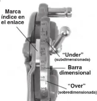 RIDGID 1215 - Ajuste del tamaño de la rosca - 1