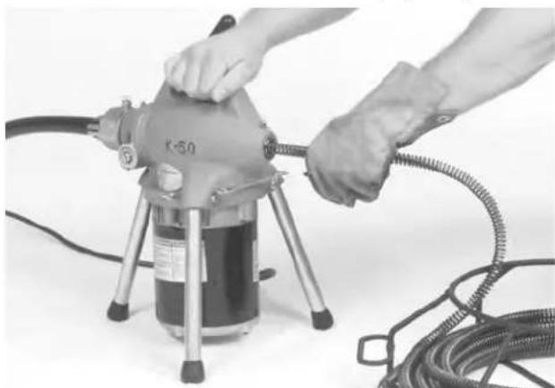 RIDGID K50 - Préparation de la machine pour câbles ∅ 5/8 po à raccord rapide - 2