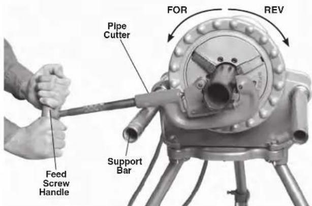 RIDGID 300 Complete - Cutting Pipe with No. 2-A or 202 Cutter - 1