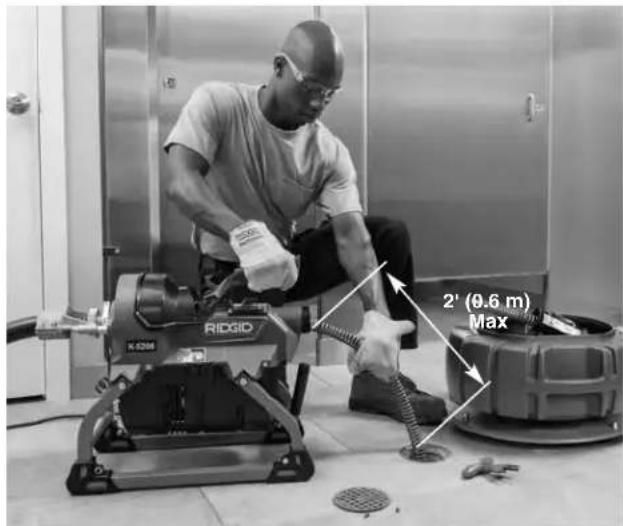 RIDGID K5208 - WARNING - 5