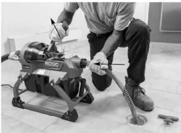 RIDGID K5208 - Retracción del cable - 2