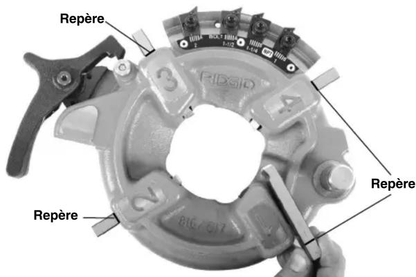 RIDGID 842 - Insertion et changement de filières - 1