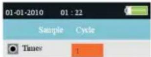 Extech VPC300 - CYCLE d'échantillonnages - 1