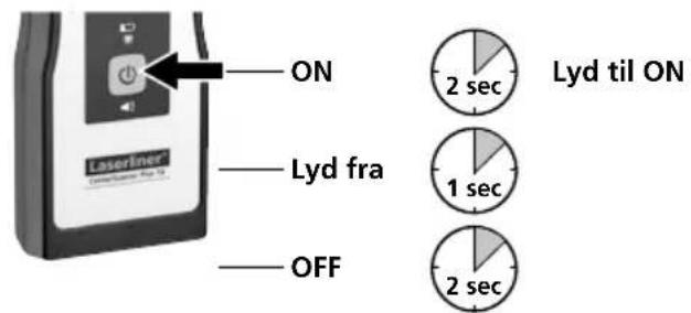 Laserliner CenterScanner Plus - Apparat til/fra / Lyd til/fra - 1