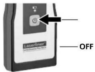 Laserliner CenterScanner Plus - Device ON/OFF / sound ON/OFF - 5
