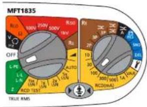 Megger MFT1800 - 無 RCD 的 Zs 和 Zdb 迴路測量 - 例如 Zs、Zdb 等 - 1