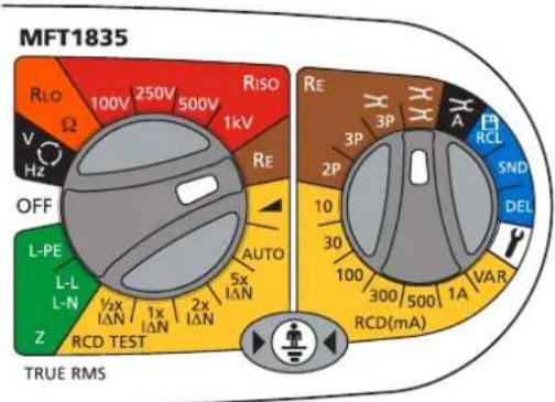 Megger MFT1800 - 兩個鉤錶的無樁測量 (僅適用於 MFT1835) - 2