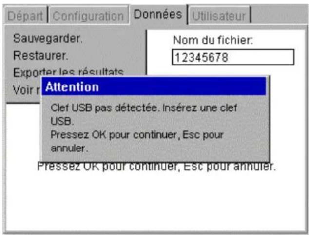 Megger PAT420 - Sauvegarde sur clé USB - 3