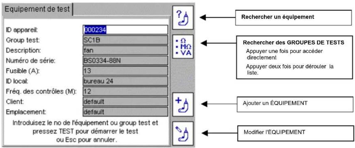 Megger PAT420 - Option 3: demarrer un TEST à l'aide d'un lecteur de code-barres - 1