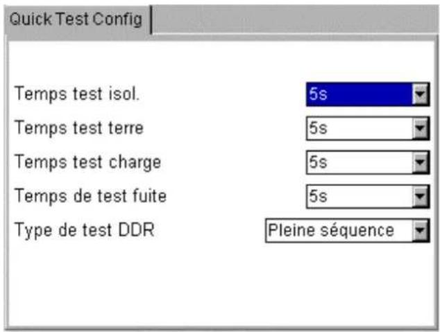 Megger PAT420 - Configuration des tests rapides - 2