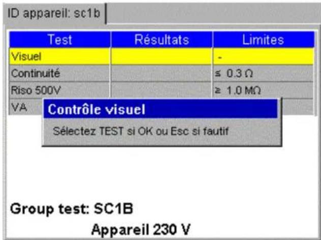 Megger PAT420 - Défaut visuel - 1