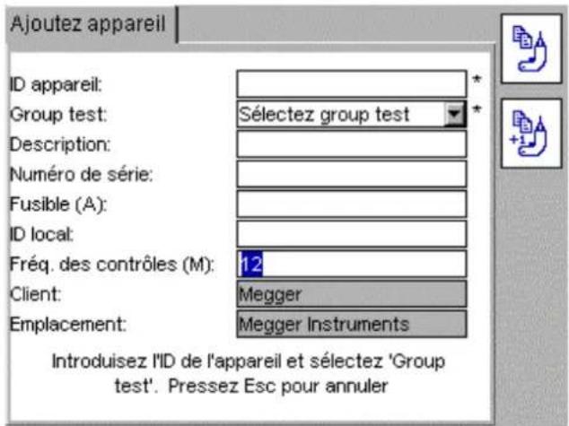 Megger PAT420 - Fréquence de nouveau contrôle - 1