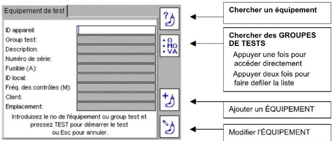 Megger PAT420 - Option 2 : demarrer un TEST à l'aide du bouton de TEST - 1