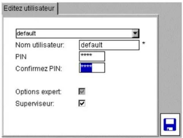 Megger PAT420 - Pour changer un code PIN: - 2