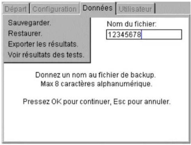 Megger PAT420 - Sauvegarde sur clé USB - 2