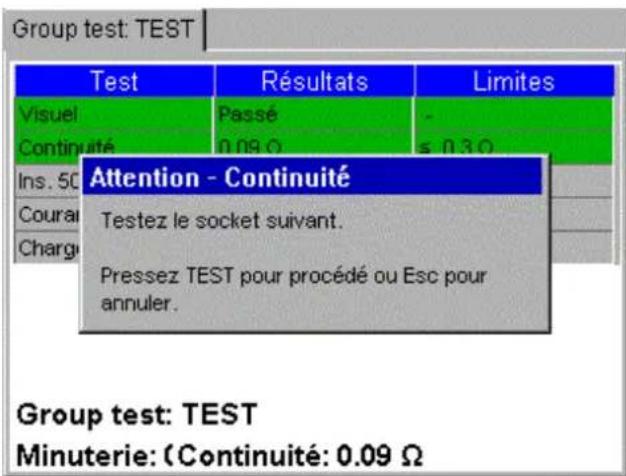 Megger PAT420 - Répétition de tests - 2