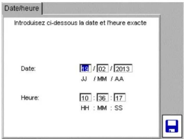 Megger PAT420 - Réglement de la date et de l'heure - 2