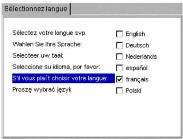 Megger PAT420 - Changer de langue - 2