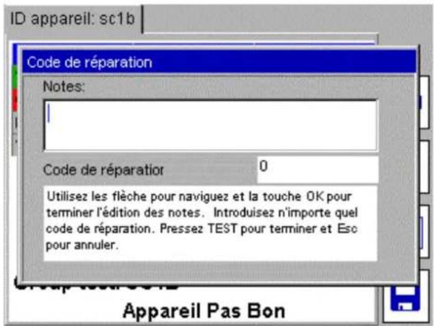 Megger PAT420 - Code de réparation - 2