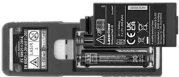 Laserliner DistanceCheck - Satt i batterierna - 1