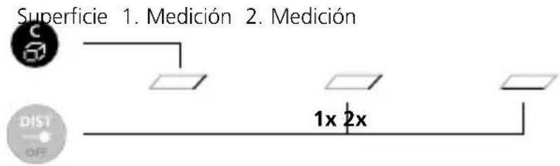 Laserliner DistanceCheck - Medación de superficies: - 1