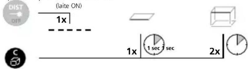 Laserliner DistanceCheck - Mittaustoiminnon vaihto: - 1