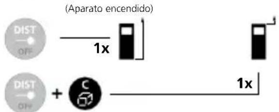 Laserliner DistanceCheck - Conmutar nivele de medicación (Referencia): - 1