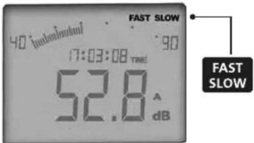 Laserliner SoundTestMaster - Time weighting (FAST/SLOW) - 1
