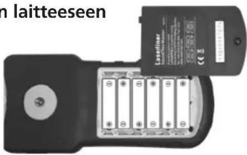 Laserliner SoundTestMaster - Pariston asettaminen laitteeseen - 1