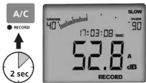 Laserliner SoundTestMaster - Record measured values (RECORD) - 1