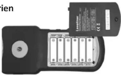 Laserliner SoundTestMaster - Einsetzen der Batterien - 1
