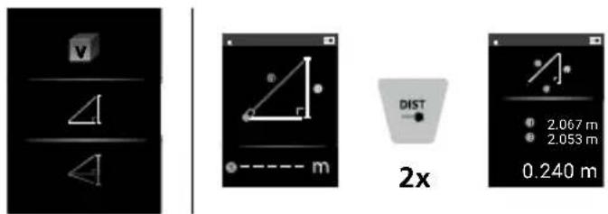 Laserliner LaserRangeMaster T7 - Pythagoras-Funktion 3: - 5