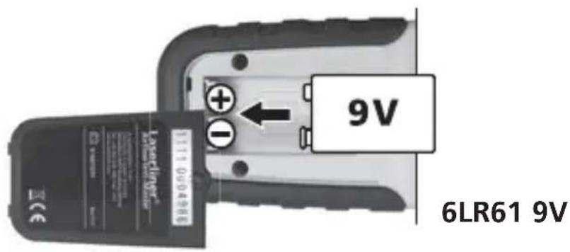 Laserliner LuxTestMaster - Isätting av batterier - 1