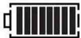 Megger DET3TC - Indication du niveau de charge des piles (DET4TR2 et DET4TCR2) - 1