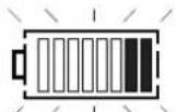 Megger DET3TC - Indication du niveau de charge des piles (DET4TR2 et DET4TCR2) - 3