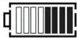 Megger DET3TC - Indication du niveau de charge des piles (DET3TC, DET3TD, DET4TD2 et DET4TC2) - 3