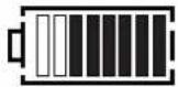 Megger DET3TC - Indication du niveau de charge des piles (DET3TC, DET3TD, DET4TD2 et DET4TC2) - 2