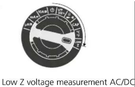 Low Z voltage measurement AC/DC