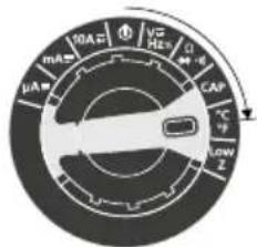 10A mA μA V2 Hz G Cap + - LOW Z